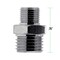 Master Airbrush Brand 1/8" BSP Male to 1/4" BSP Male Airbrush Adapter Fitting, Conversion Adapter Nipple, Connector for Airbrush Hoses and Compressors